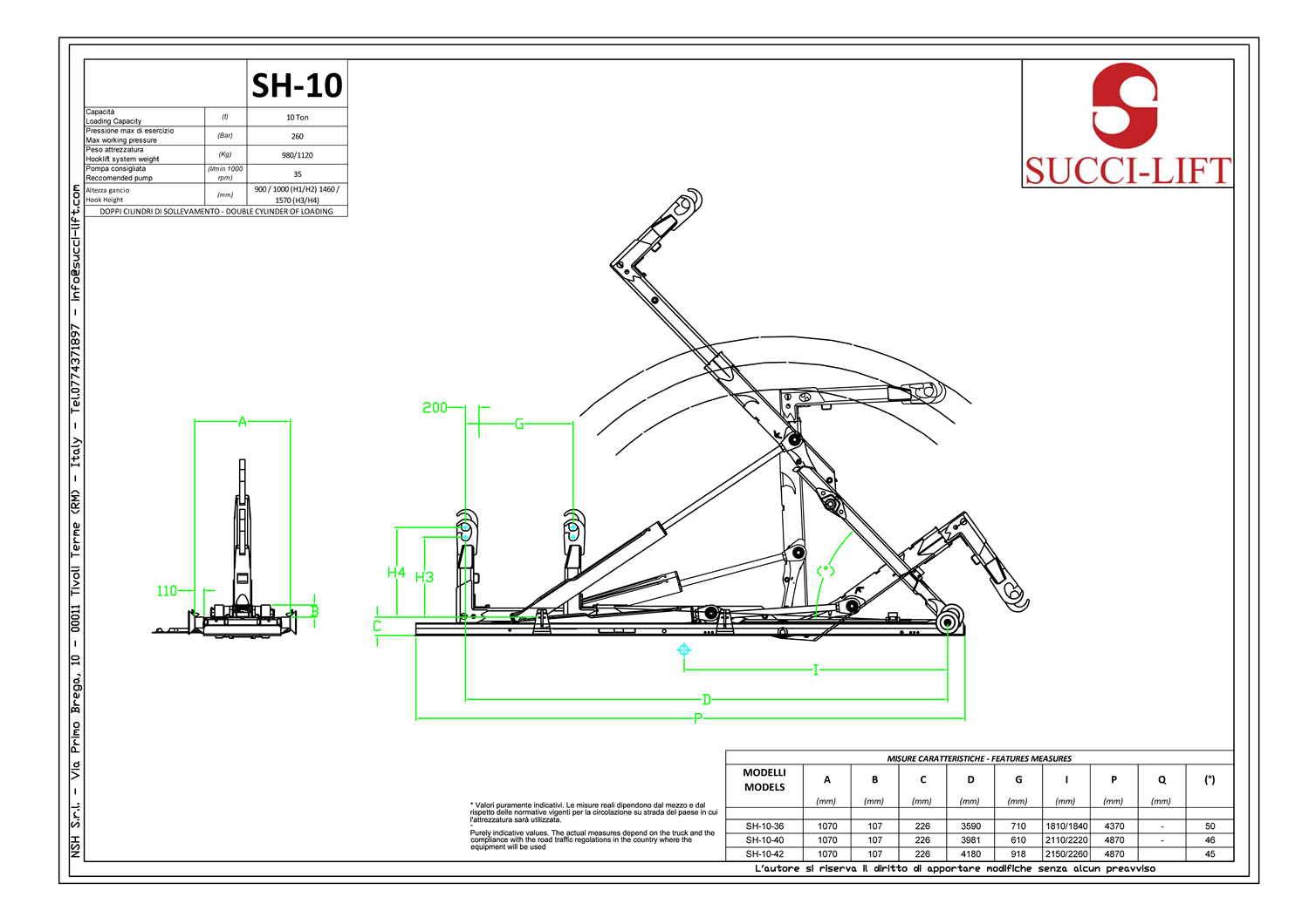 SH10 data sheet