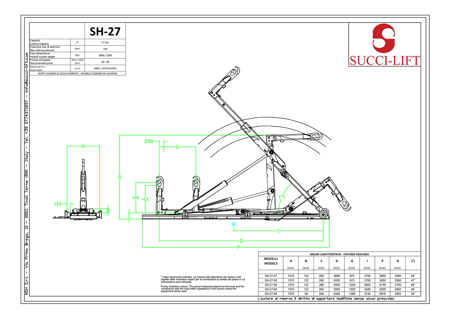 SH27 data sheet — click to download