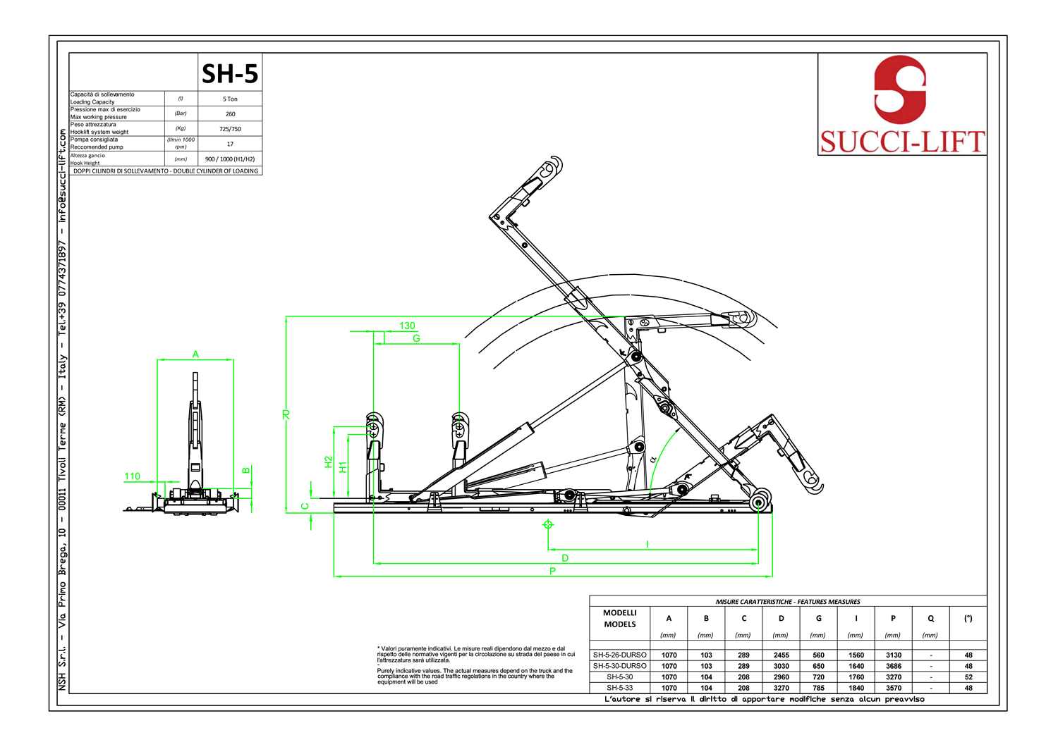 SH5 data sheet — click to download